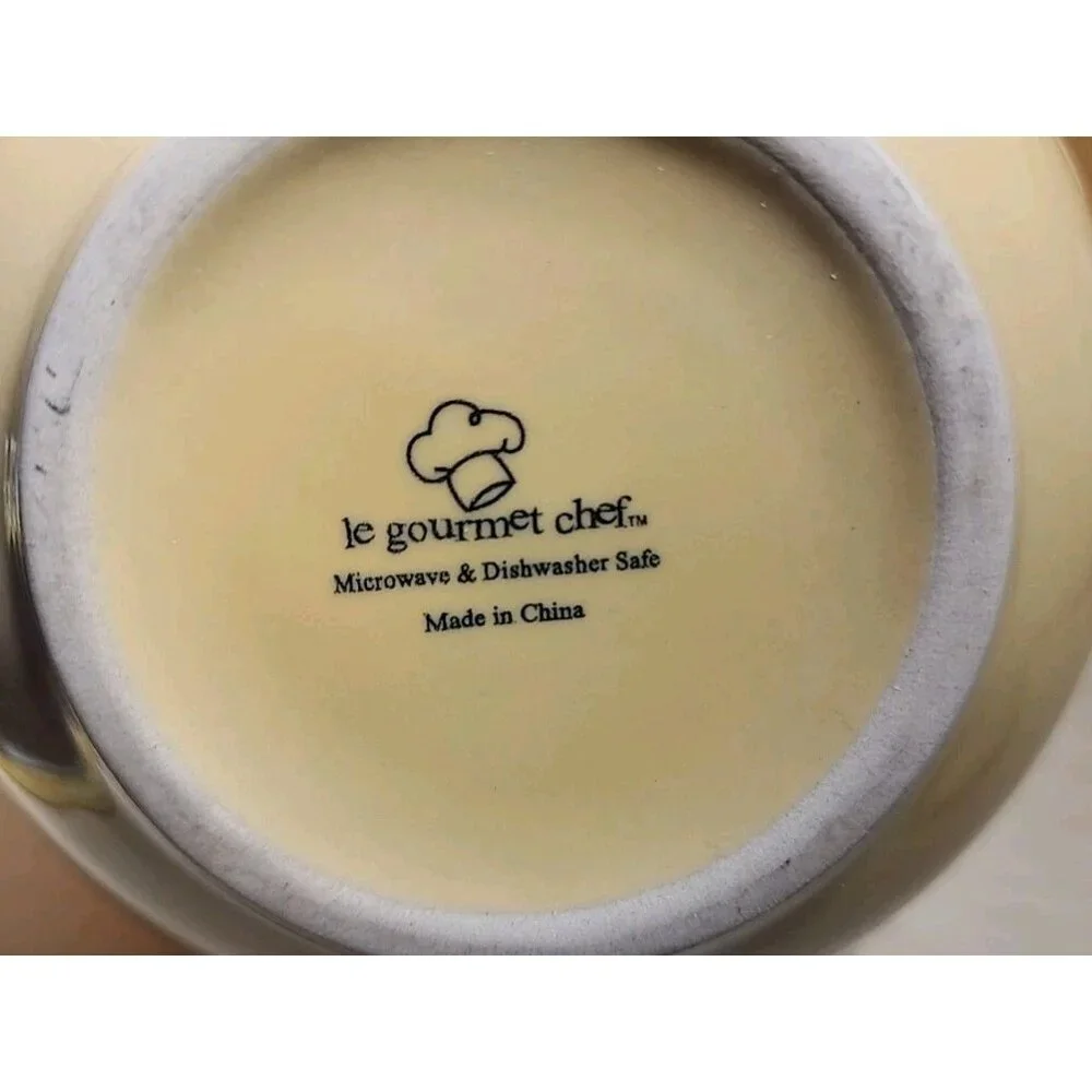 Soup Cereal Bowls Le Gourmet Chef Yellow Leaves